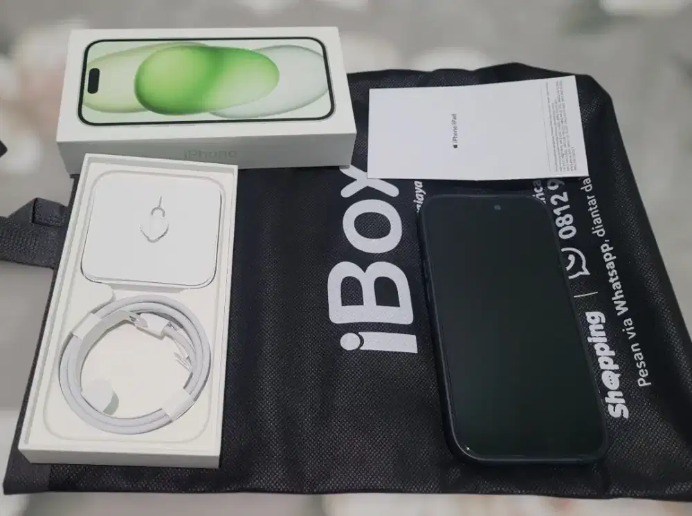 Jual Iphone 15 Green 128GB IBOX