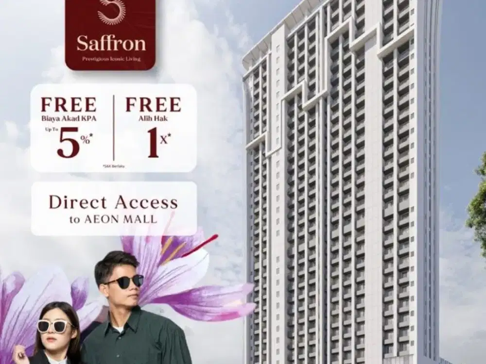 Apartemen Bernuansa Alam Pegunungan – Saffron Sentul City, Ready Serah Terima