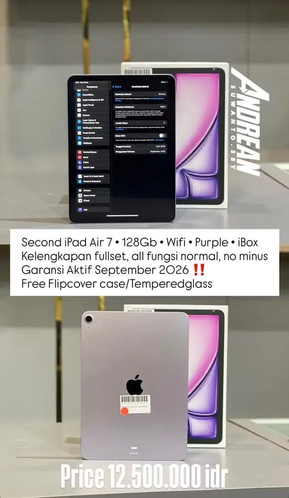 Second Ipad Air 7 wifi 128gb Ibox