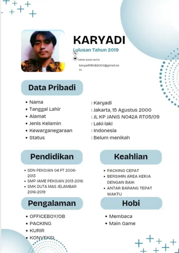 PENGALAMAN SEBAGAI OB PACKING KURIR LAUNDRY DAN KONVEKSI