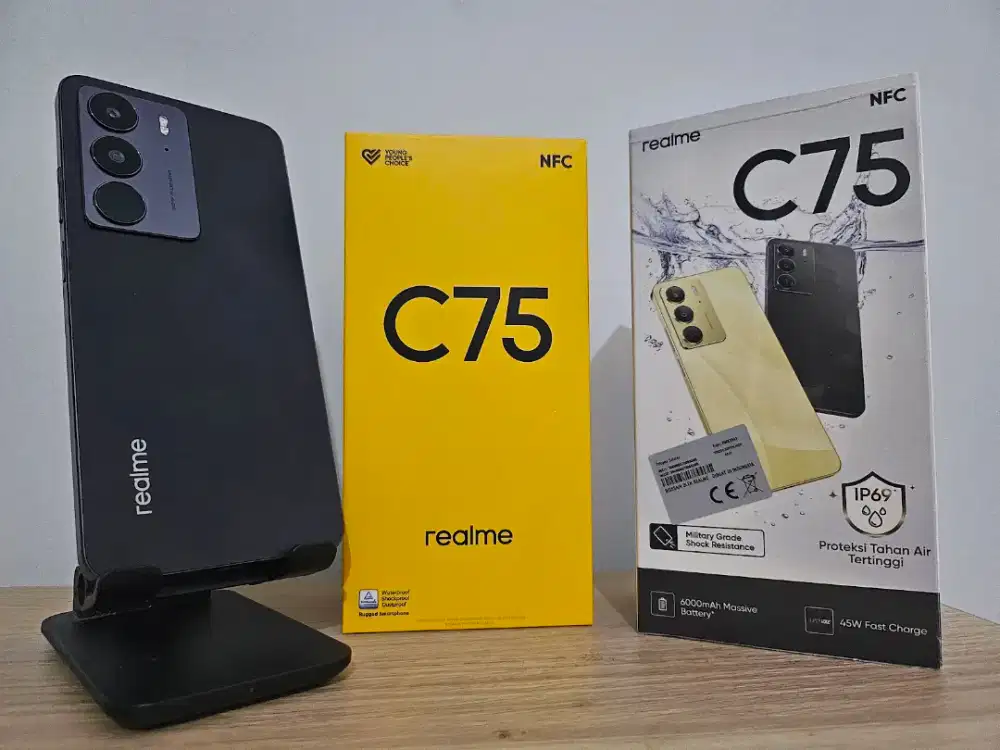 Jual realme c75 8/256 warna hitam