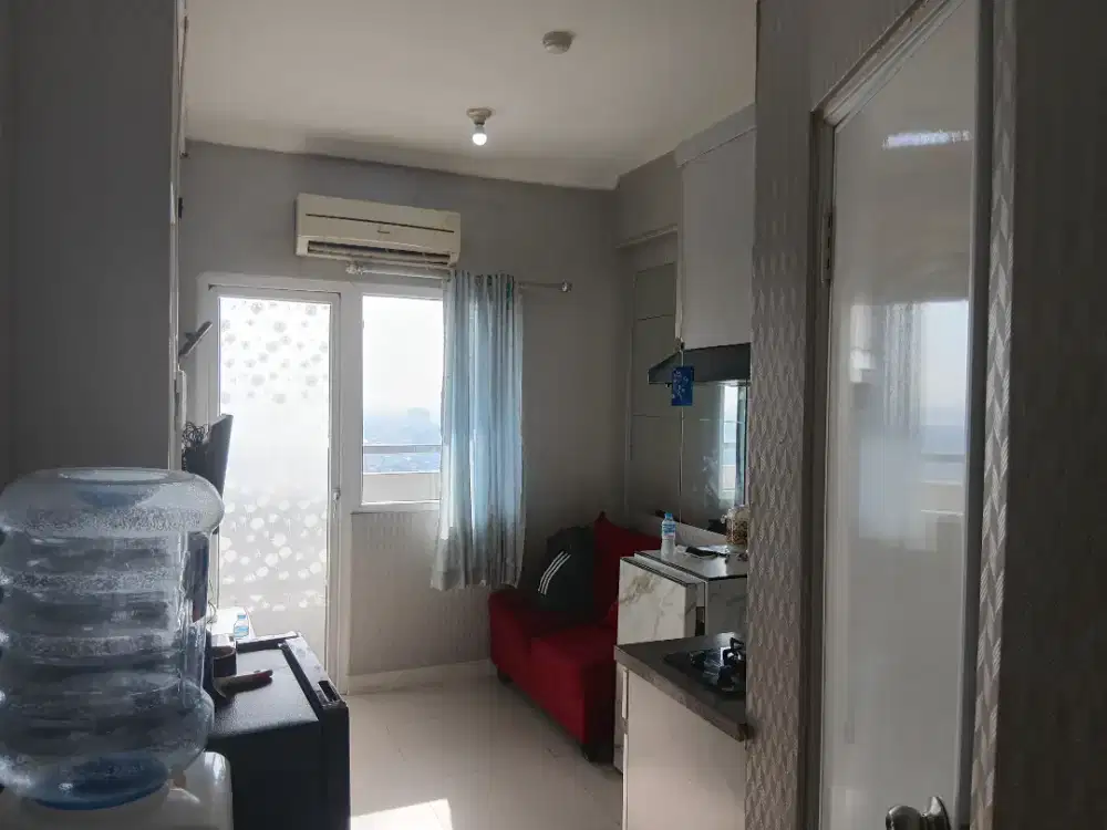 Disewakan apartemen Green Pramuka City 2 kamar full furnished