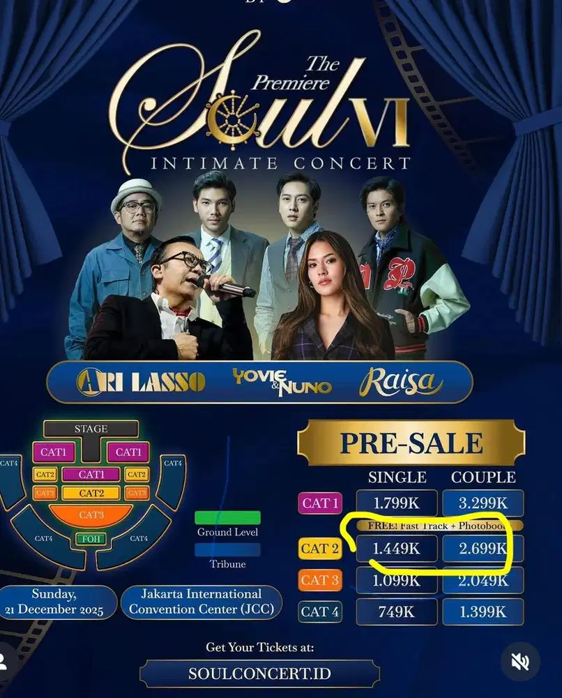 Jual tiket soul intimate concert 6