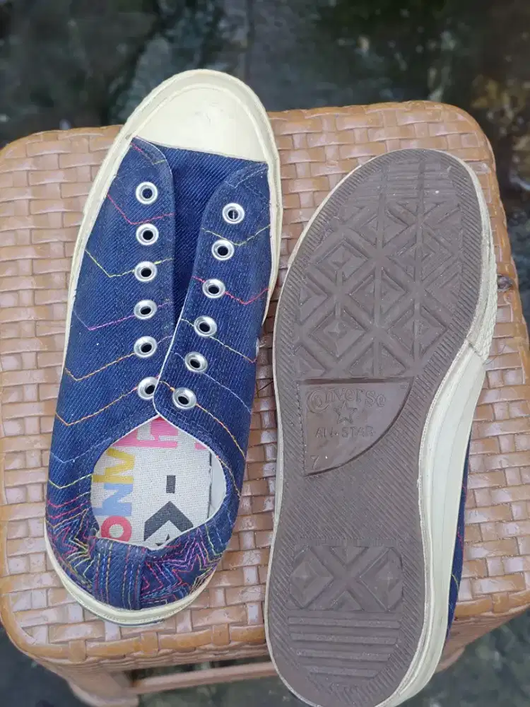 Jual Converse all star biru denim