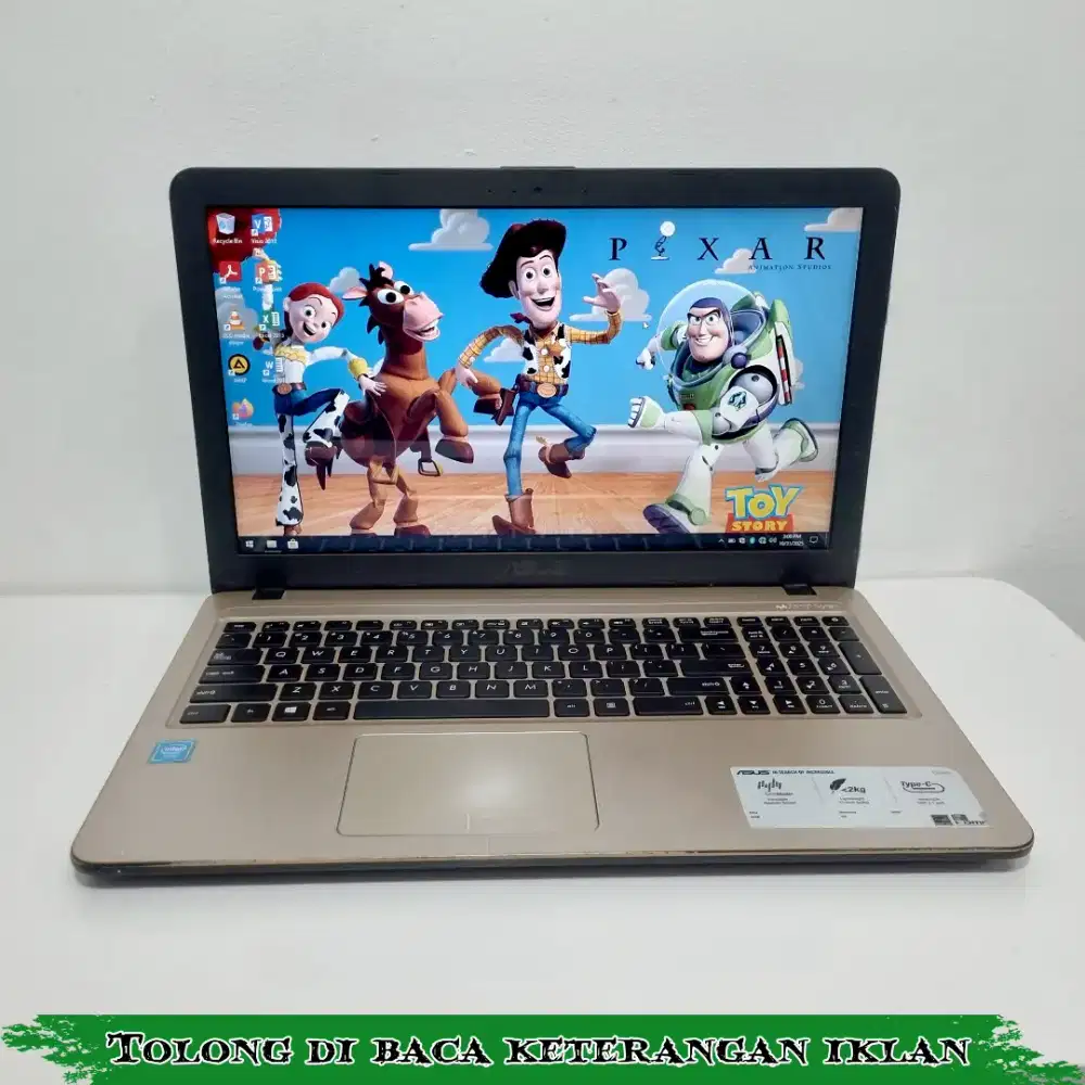 Laptop asus X540 intel windows 10 pro ori, siap pakai kerja & sekolah