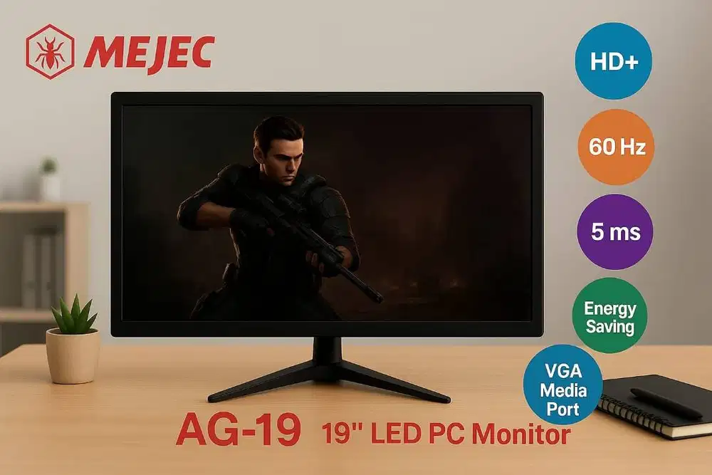 MONITOR LED PC MEJEC 19 INC - AG-19 BLACK