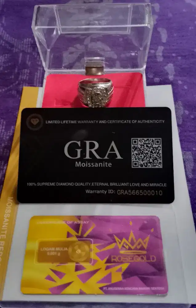 Cincin Mosaanite 1 ct