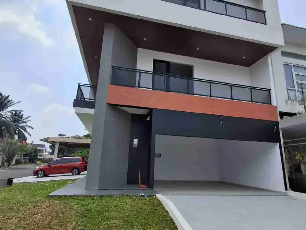 Rumah mewah modern 3lantai siap huni di Alamsutera