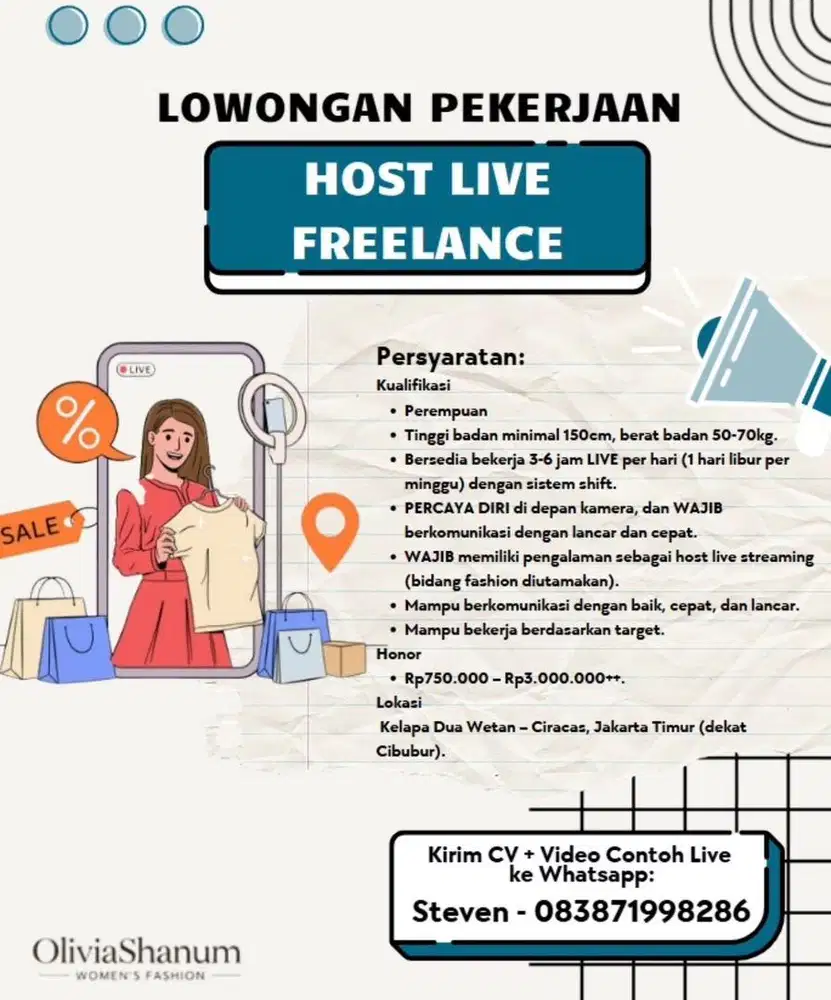 HOST LIVE FREELANCE