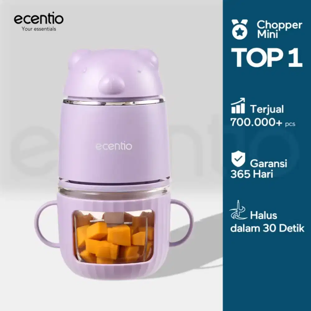 Blender MPASI mini blender  bumbu daging food chopper ecentio garansi
