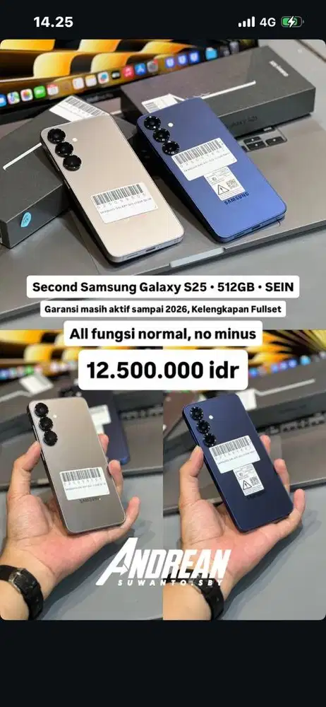Samsung S25 512gb garansi resmi SEIN