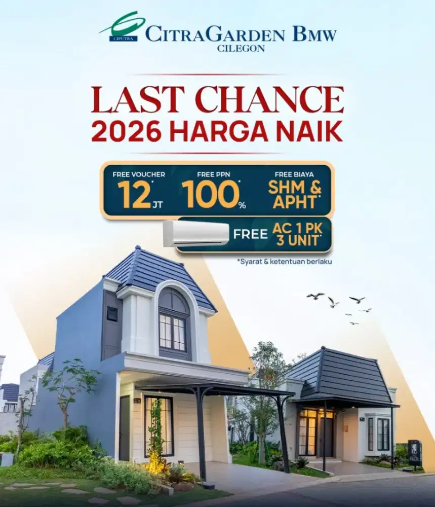 Citra Garden BMW Cilegon booking 5jt langsung akad