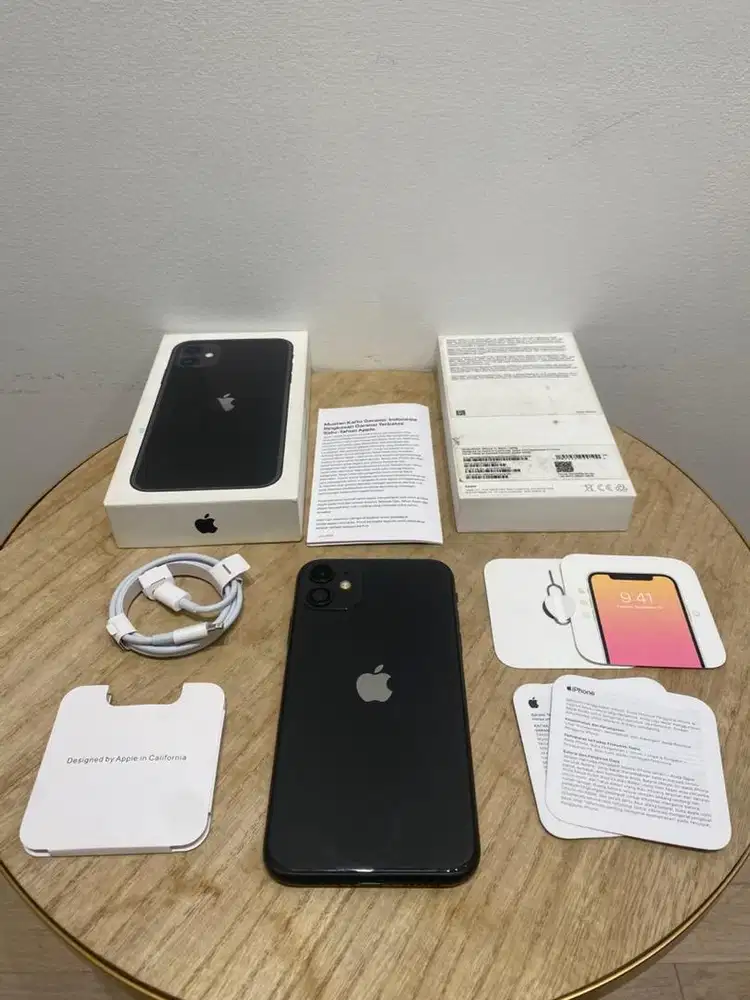 Second iBox iPhone 11 128GB Black Fullset Anti Blokir