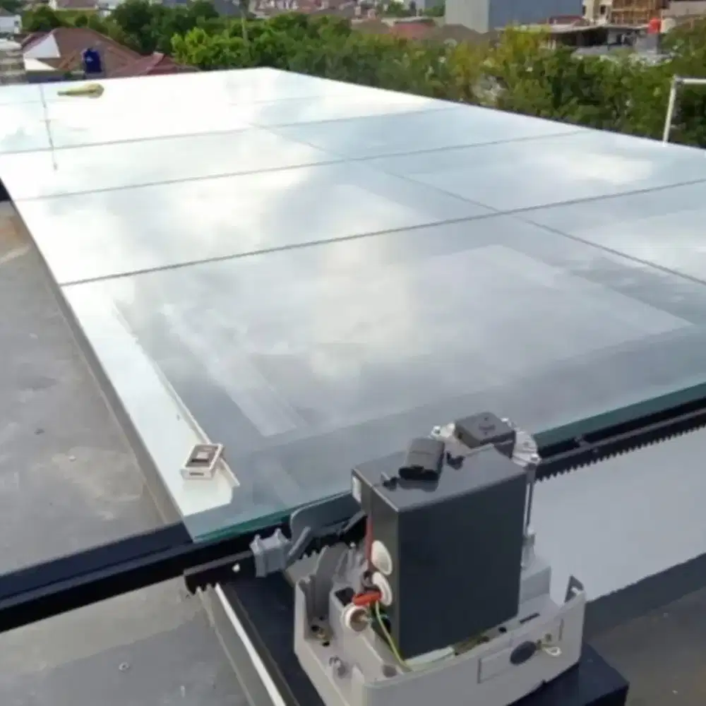 Kanopi kaca sliding otomatis #25