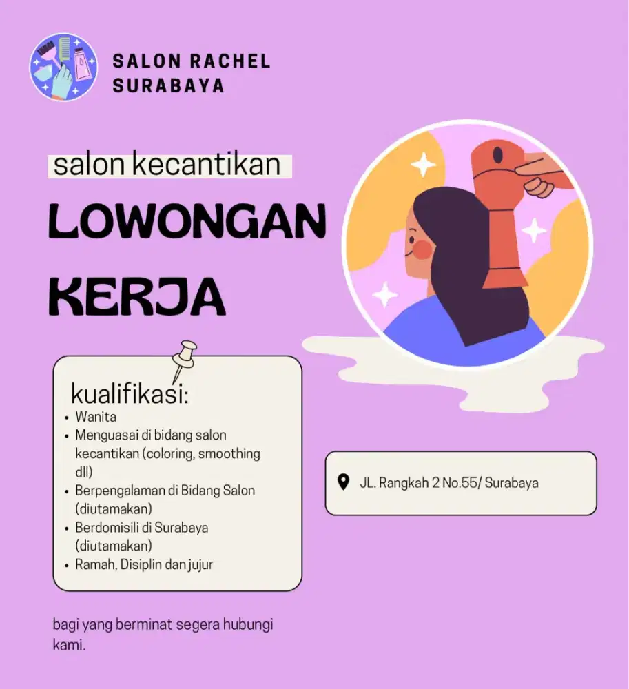Lowongan Salon Kecantikan