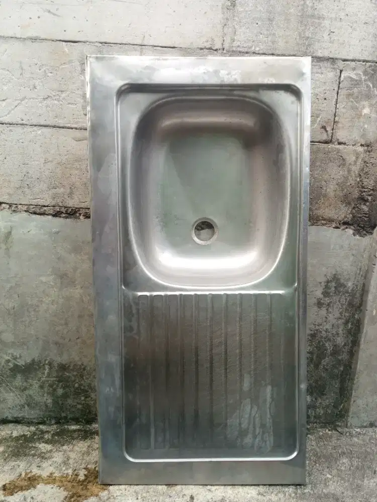 Sink/wastafel stenlis tebal.100x50cm