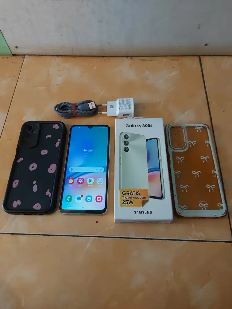 Samsung a05s ram 6+6/128 Gb fullset mulus segel no minus