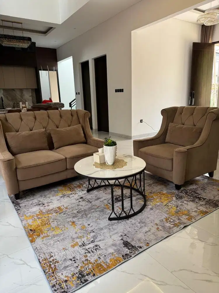 DIJUAL SOFA 2 SEATS + 1 SEAT + 1 MEJA