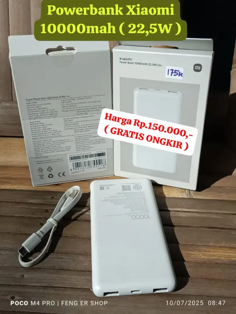 Powerbank Xiaomi 10000mah 22,5watt ( GRATIS ONGKIR )