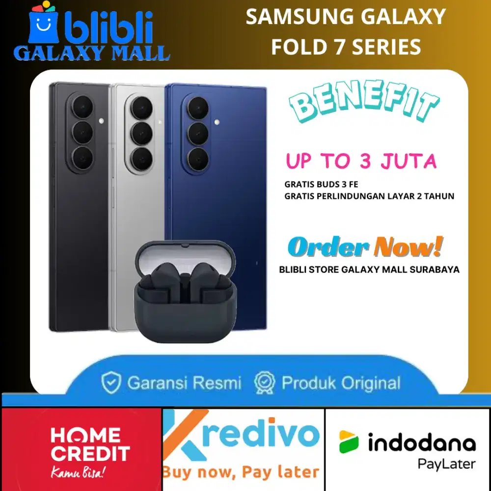 Samsung Fold 7 Promo Free Buds 3 Pro Garansi Resmi
