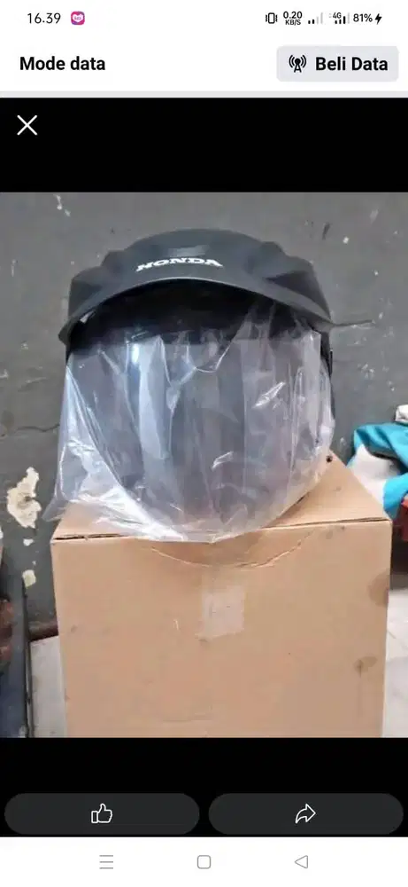 Helm Honda masih baru