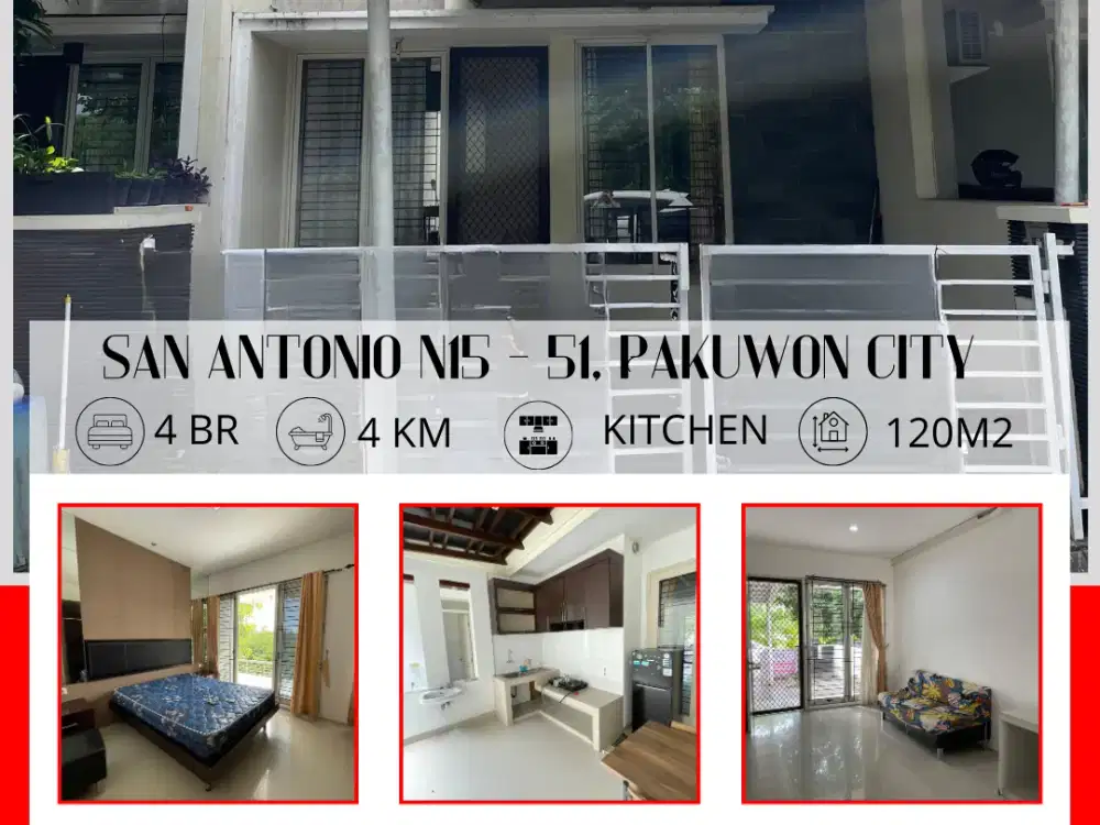 Disewakan Rumah San Antonio Full Furnished - Vista Property