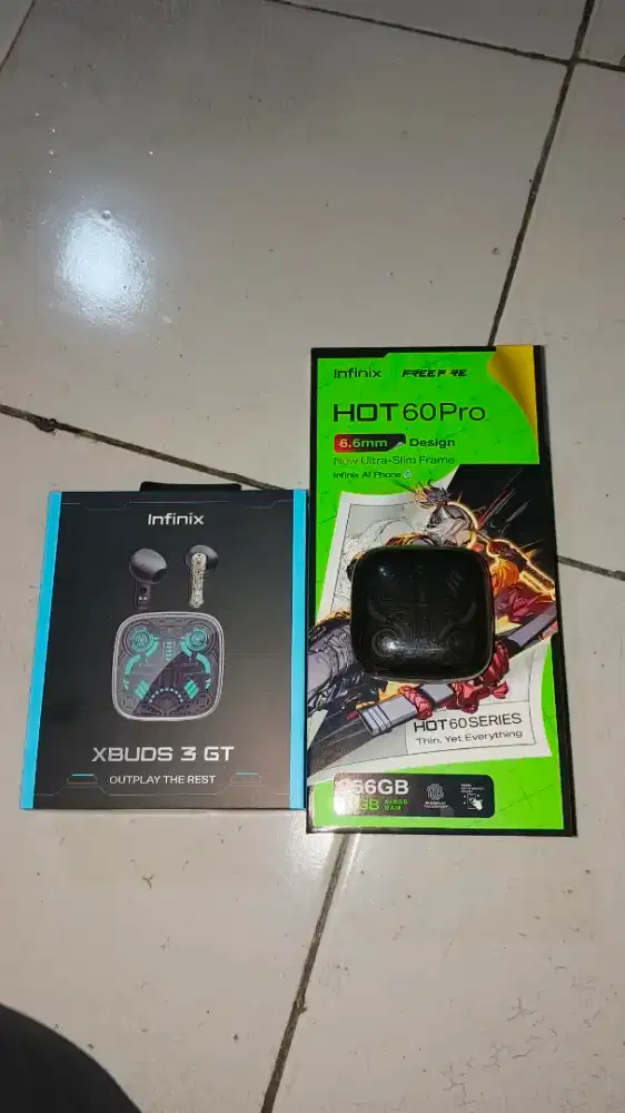 infinix hot 60 pro 8 / 256 fullset + tws infinix x buds 3 GT
