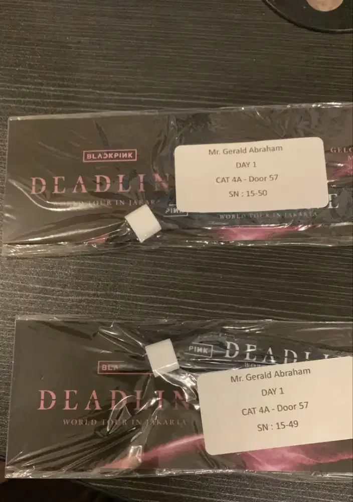 TIKET BLACKPINK DAY 1 CAT 4 (2 TIKET SEBELAHAN)