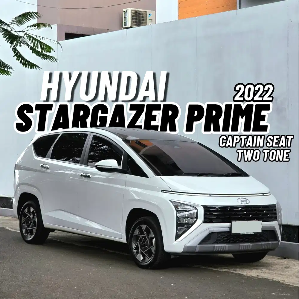 Hyundai Stargazer PRIME CVT 2022 Putih Kondisi Sangat PRIMA Siap PAKAI