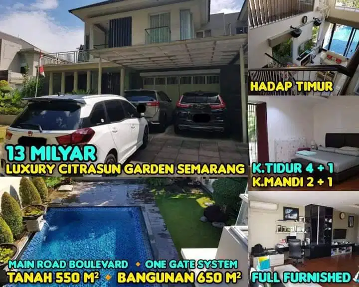 Rumah di “Citra Sun Garden” Bukit Sari Semarang Mewah, Siap Huni
