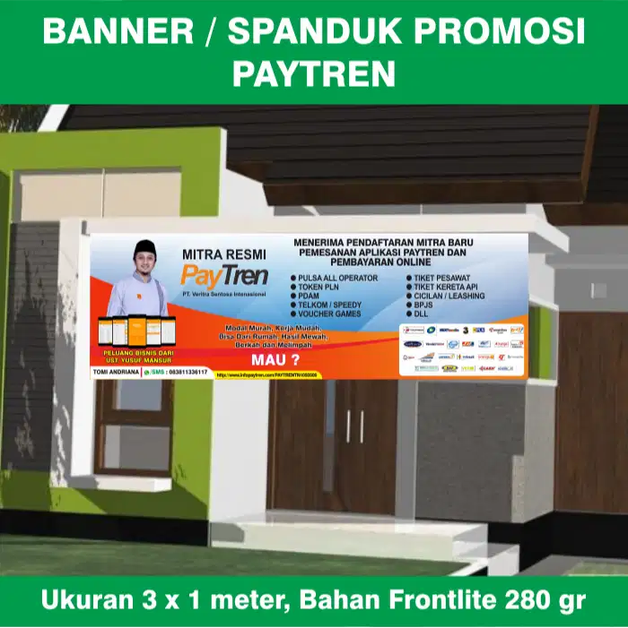 OMARA DIGITAL PRINTING X BANNER / SPANDUK / BACKDROP / BALIHO DLL