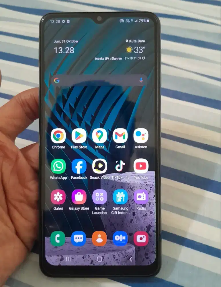 Samsung A12 Resmi Original (RAM 4+4) (128) Like New Bisa Tukar Tambah