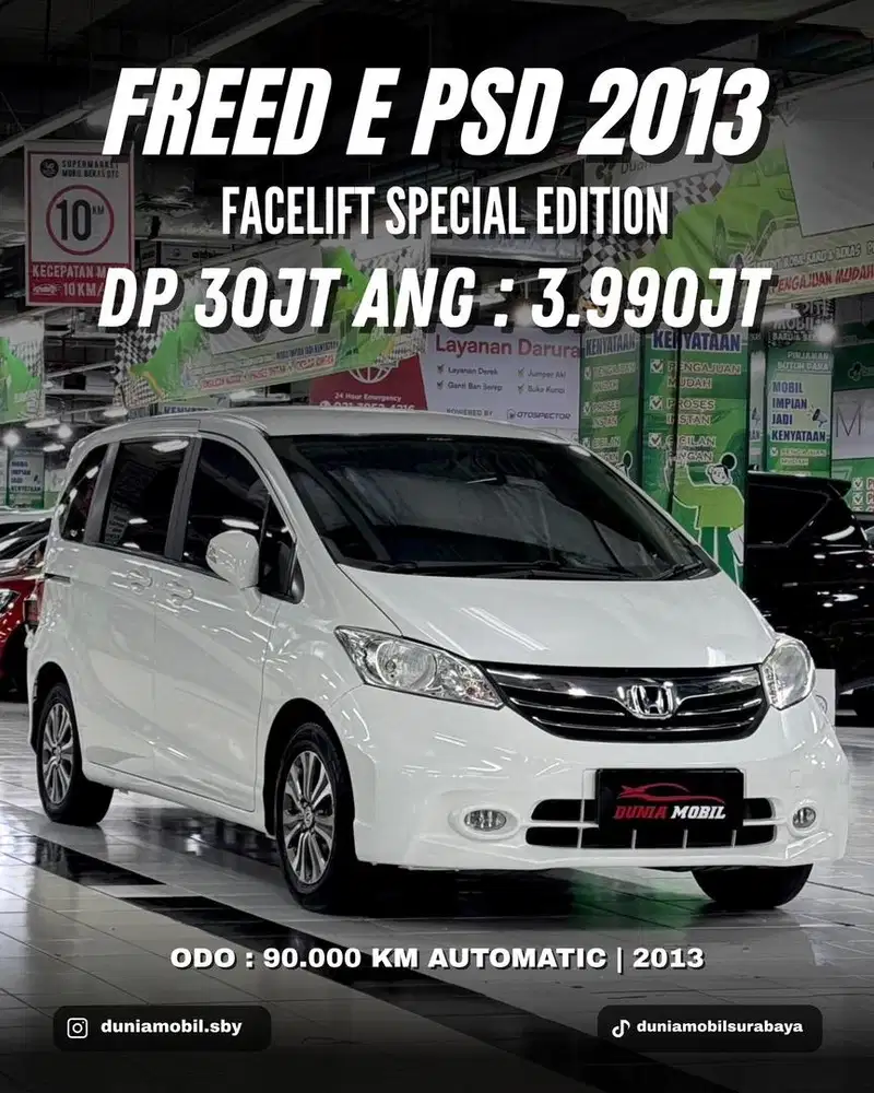 Honda Freed E PSD 2013 / 2014 AC Double Limited Edition KM 90rb Putih