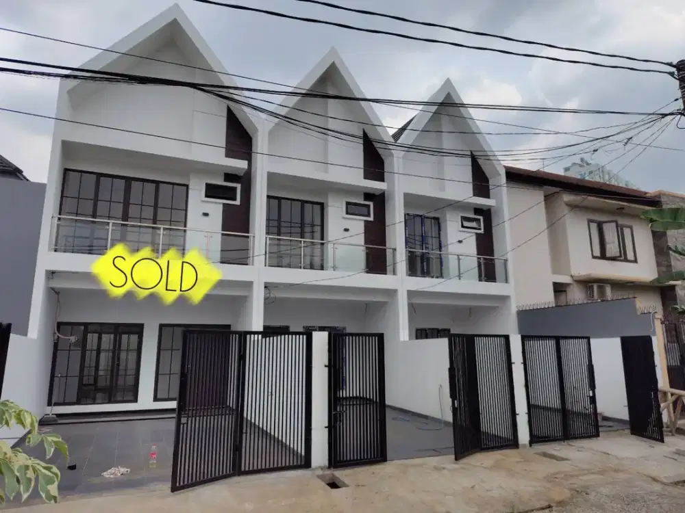 RUMAH BARU 4x16 MERUYA UTARA, Fasad Skandinavia. Jakarta Barat