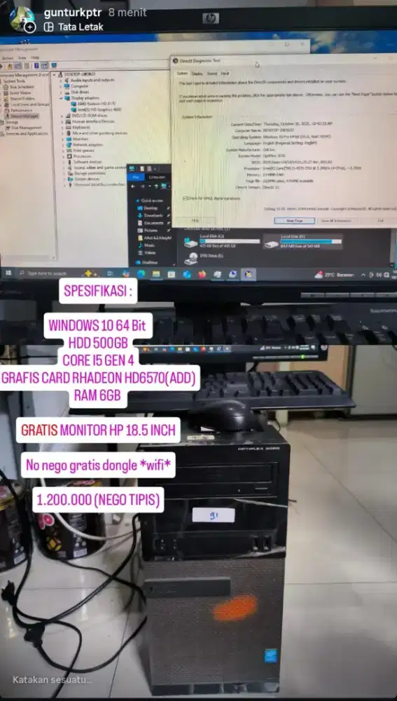 KOMPUTER PC DELL OPTIPLEX