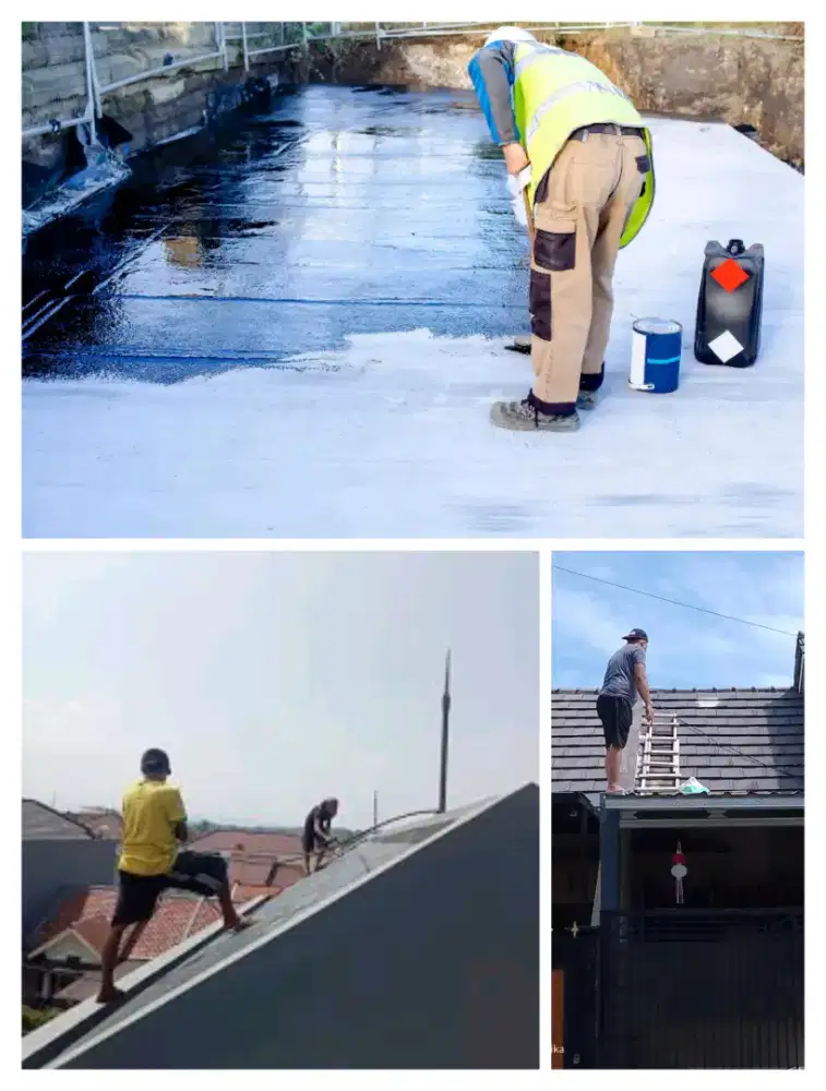 Tukang perbaikan atap bocor dinding dak rembes talang air renovasi DLL