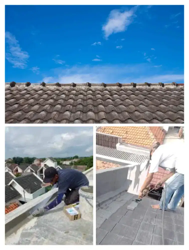 Tukang perbaikan atap bocor dinding dak rembes talang air renovasi DLL
