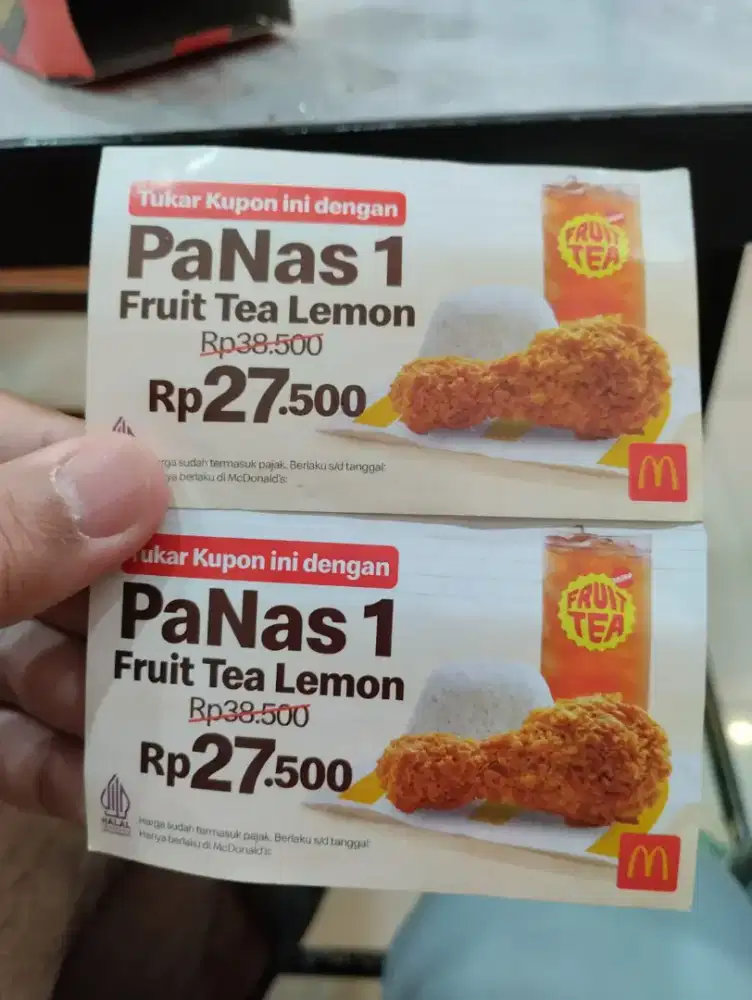 Voucher MCD ada 3 murmer