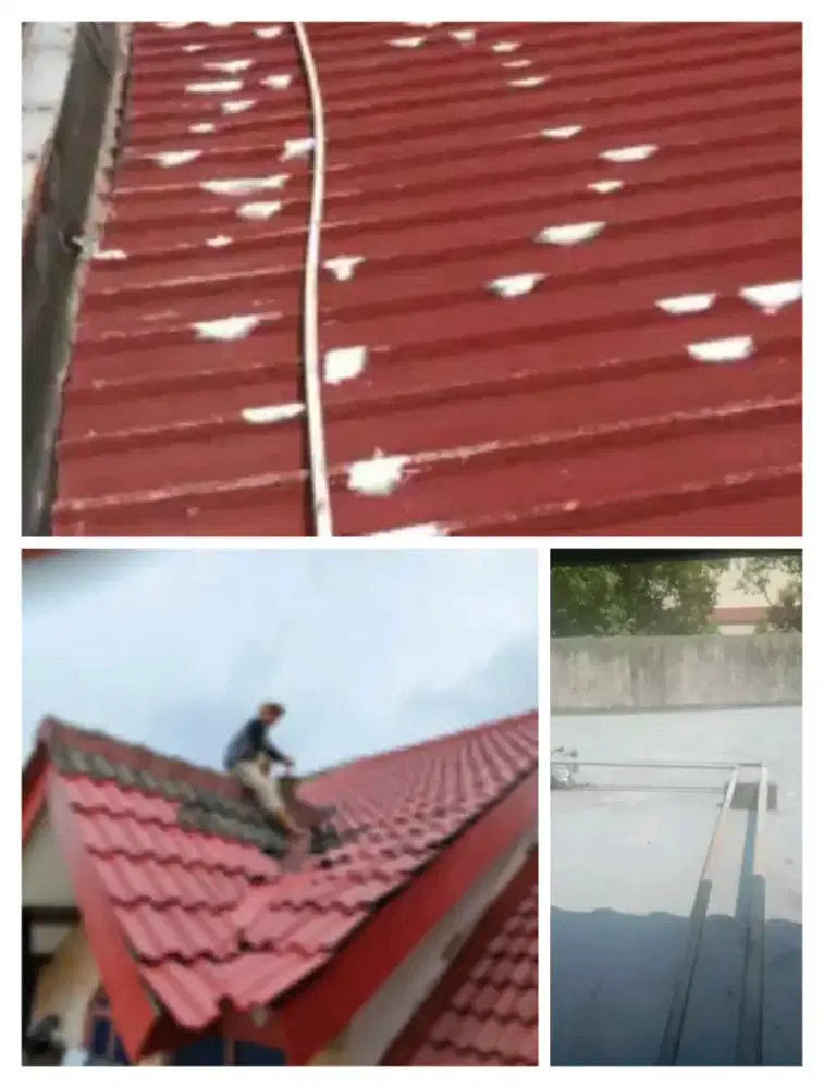 Tukang perbaikan atap bocor dinding dak rembes talang air renovasi DLL