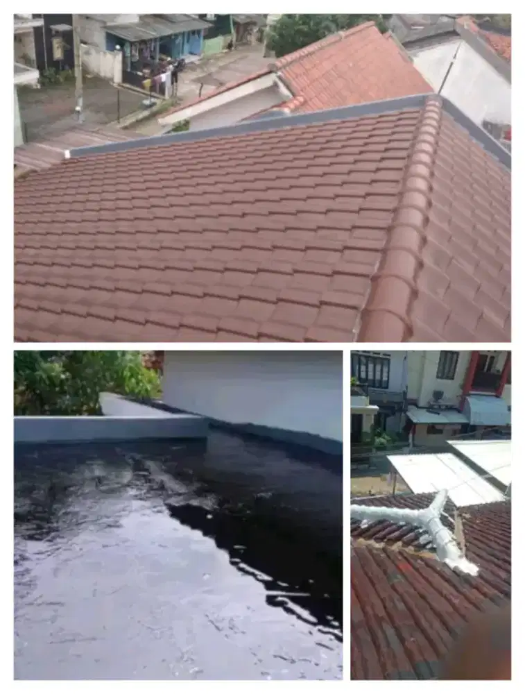 Tukang perbaikan atap bocor dinding dak rembes talang air renovasi DLL