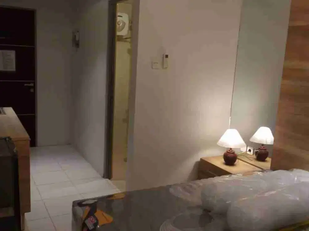 dijual apartemen studio di prospero tamansari Sidoarjo full furnish ada AC kasur kitchenset lokasi dekat jalan tol Sidoarjo dekat mall