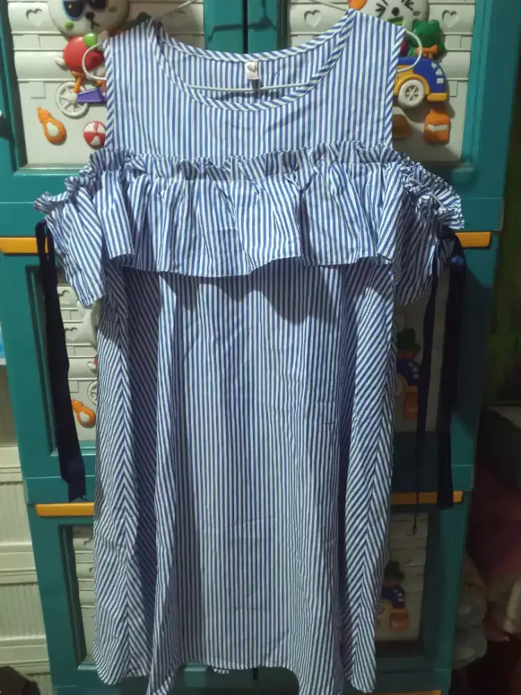 Baju dress katun adem