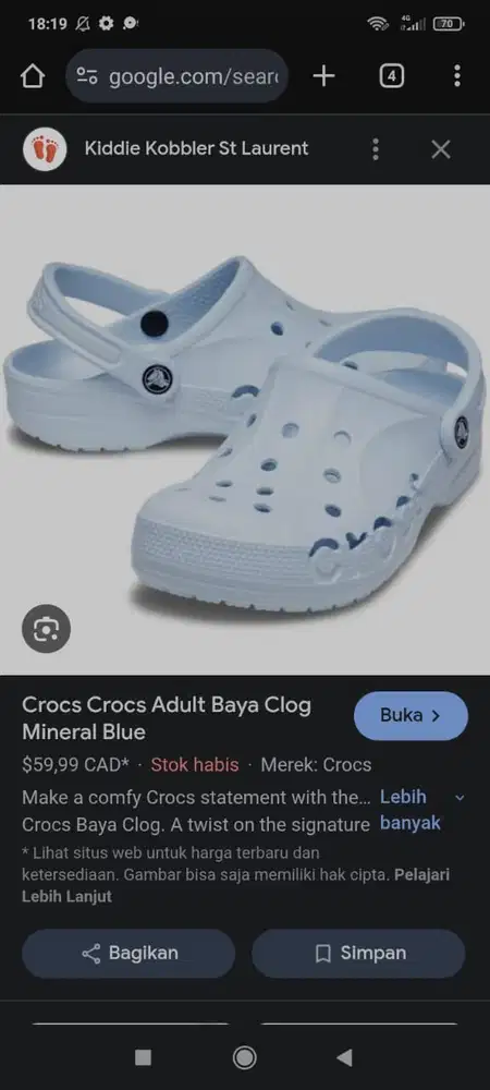 jual sendal crocs original pabrik