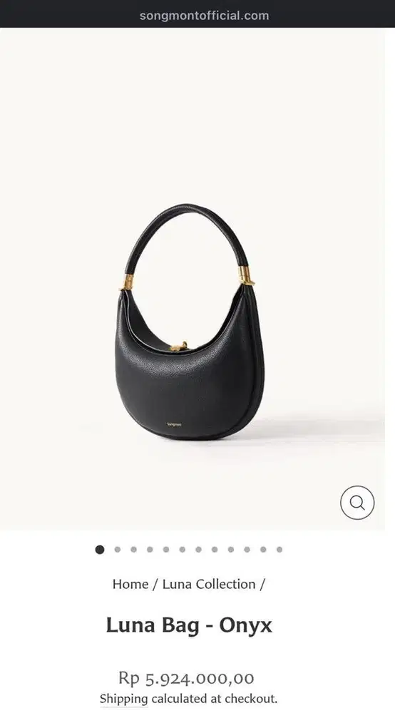 Tas Songmont Luna Bag- Onyx