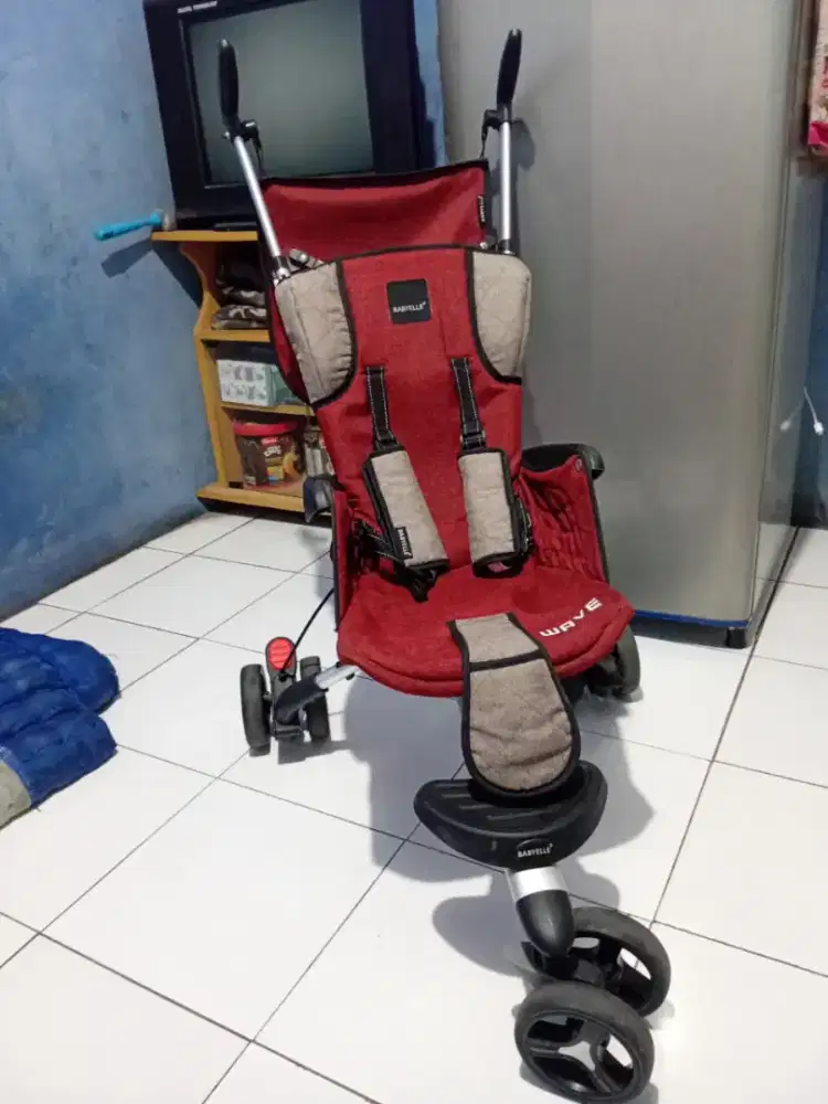 Jual Stroller Preloved Babyelle s wave roda 3