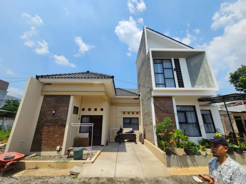 Rumah di cihanjuang 1 lantai desain mewah dekat ke sariwangi ciwaruga
