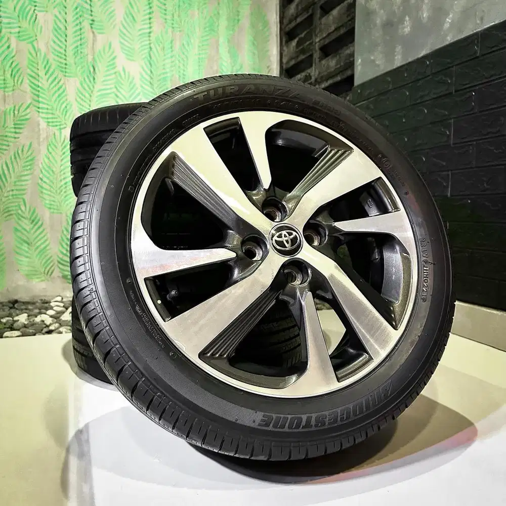 Velg Yaris 2021 Copotan OEM ORI RING 16 plus ban bridgestone