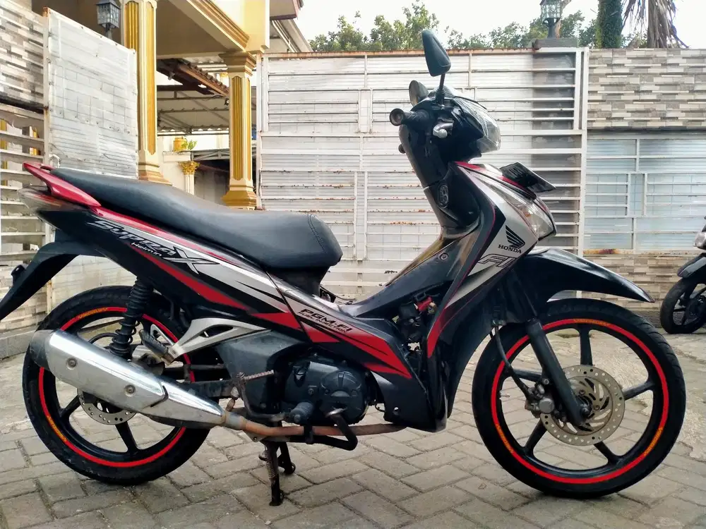 Supra X 125 helm injeksi lengkap motor sehat kterangan detail dibawah
