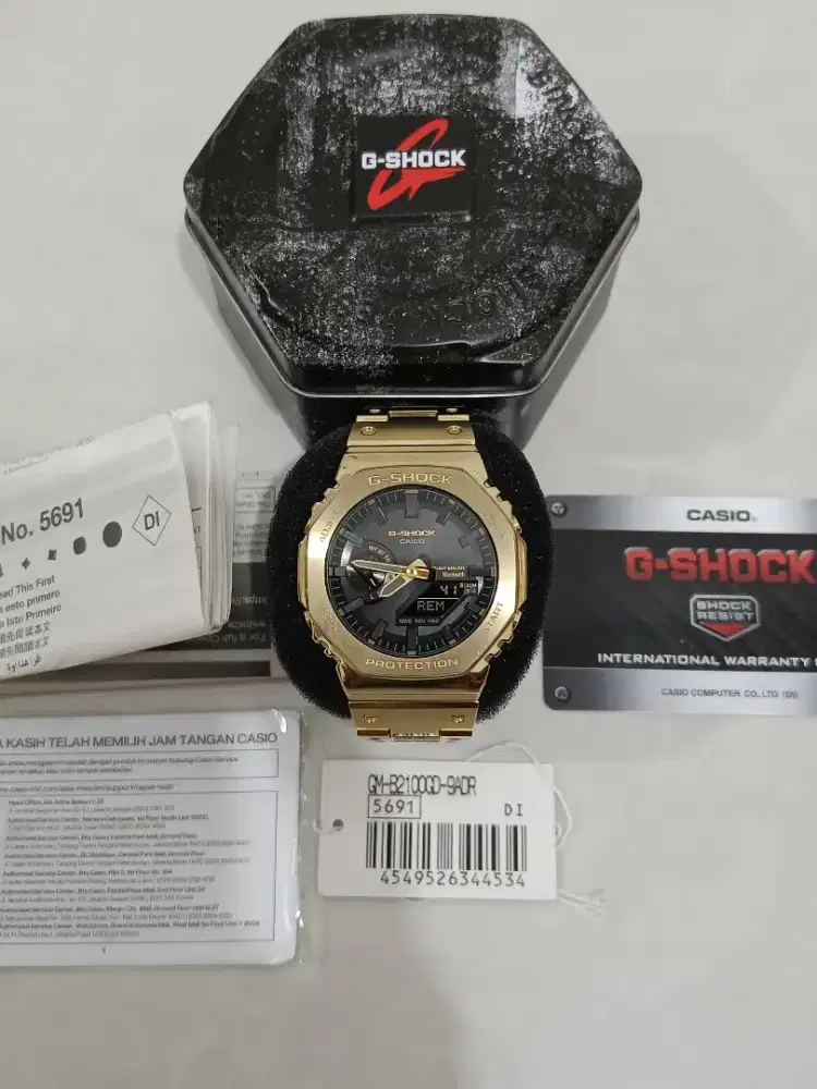 Casio G-Shock GM B2100GD 9adr original bekas fullset solar full sett