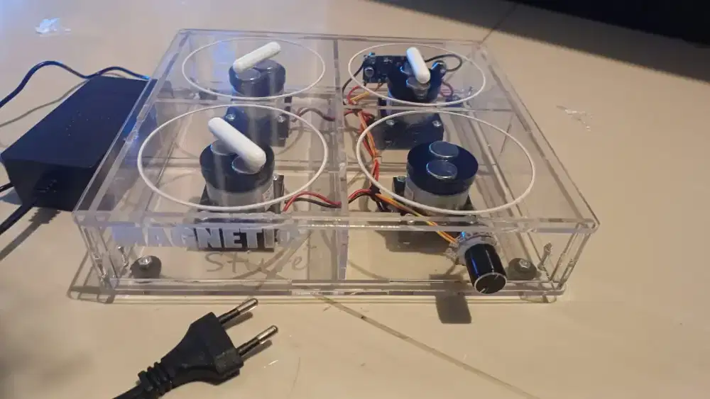 Magnetic stirrer akrilik 4 motor spin bar